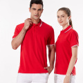 Ropa de trabajo de polo de solapa de gradiente masculino